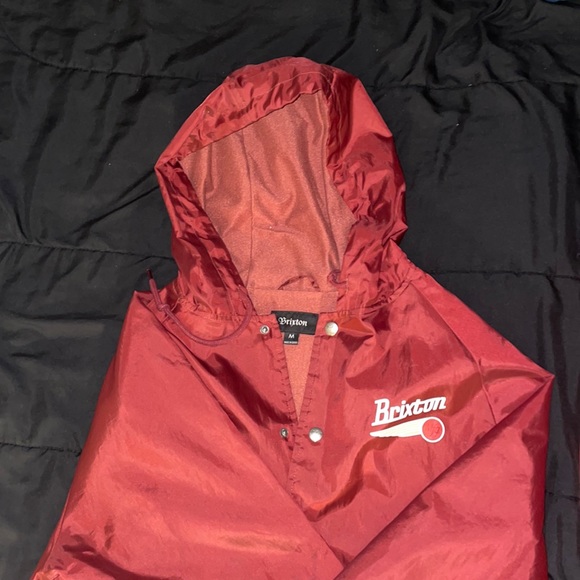 Brixton Jackets \u0026 Coats | Brixton Windbreaker Maroon, Petsmoke Free Home. Also Selling Nike Wind Breaker! | Color: Red | Size: M | Aandrewww's Closet